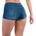 thumbnail image 2 of Short De Mezclilla Stretch Con Dobladillo Para Dama Azul Oscuro Opp´s Jeans Opps Jeans Short Dama Azul Oscuro, 2 of 5