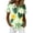 Light Green, variant on Womens Hawaiian Shirt Tropical Shirt Summer Beach Button Down Short Sleeve Blouses Lightweight Floral Hawaii Shirt