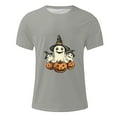 thumbnail image 4 of Blusas y camisas de manga corta y cuello redondo para hombre. Blusas/camisetas de manga corta con cuello redondo y estampado de Halloween para hombre. Blusa para hombre., 4 of 5