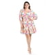 thumbnail image 5 of Vestido con olán Roman Fashion Tallas Extras 4284 Blanco flor 38, 5 of 6