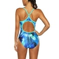thumbnail image 3 of Charmo Women's Printed Athletic One Piece Swimsuit Sports Swimwear Training Suit, 3 of 6