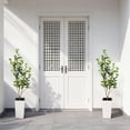 thumbnail image 4 of Artificial Camellia Tree 6FT Faux Trees Indoor Fake Floral Plant Blooming Tree with White Flowers,Faux Camellia Plants for Porch Home Room Bedroom Office Front Door Outdoor Decor, 4 of 8