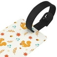 thumbnail image 3 of Kdxio Squirrel Maple Leaves And Nuts Luggage Tags Privacy Cover ID Label Suitcase Tags Identifiers For School Bags,Suitcases, 3 of 7