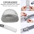 thumbnail image 3 of Lint Snare Traps Washing Machine Stainless Steel Laundry Mesh Washer Hose Filter 12 Pieces with 12 Pcs Cable Ties, 3 of 7