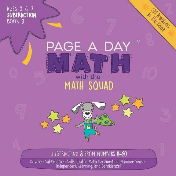Subtraction Page A Day Math Subtraction Book 9: Subtracting 8 from the Numbers 8-20, Book BOOK9, (Paperback)