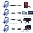 thumbnail image 3 of Auriculares para juegos de 3,5 mm Consola de juegos para computadora Auriculares de control con cable Auriculares para juegos LED con micrófono Inevent EL5132-02B, 3 of 7