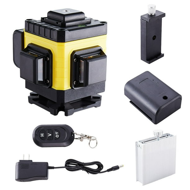 Scienceny Nivel de línea verde de 16/12/8 líneas, autonivelación automática, herramienta cruzada Vertical Horizontal de 360 °, nivel láser de Medidores de medidas dimensionales 12 lineas Scienceny TO000390-02