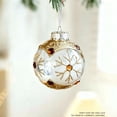 thumbnail image 5 of Aurorax Christmas Ball Ornaments 3 Inches,White Christmas Ball Decorations,Hanging Glitter Clear Home Decor for Indoor Xmas Tree Party, 5 of 7