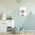 thumbnail image 2 of Stupell Industries Baby Giraffe with Pink Bubble Gum Safari Animal Wall Plaque, 13 x 19, Design by Leah Straatsma, 2 of 6