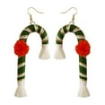 thumbnail image 3 of Pendientes de Tejido Yinane Serie Navideña Fringe Papá Noel en Capas Colgante Accesorios de Regalos Joyas Coloridas para Fiestas Vacaciones, 3 of 8
