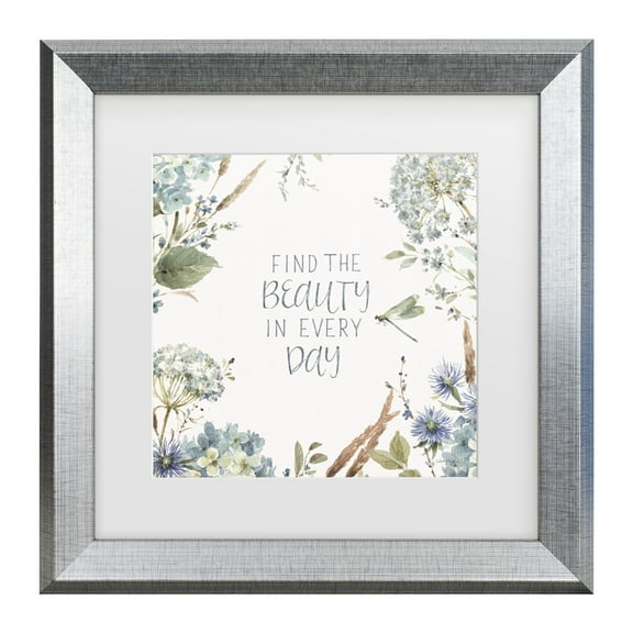 Lisa Audit 'Bohemian Blue 11' Matted Framed Art
