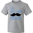 thumbnail image 3 of Inktastic I'm the Little Mister with Mustache Youth T-Shirt, 3 of 5