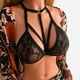 thumbnail image 1 of WILLBEST Brasier Sin Varillas Mujer Sujetador De Encaje Con Cuello Halter, Espalda Cruzada Y Huecos Para Mujer, Bralette De Tiras Festoneadas Con Escote En V Profundo, 1 of 3