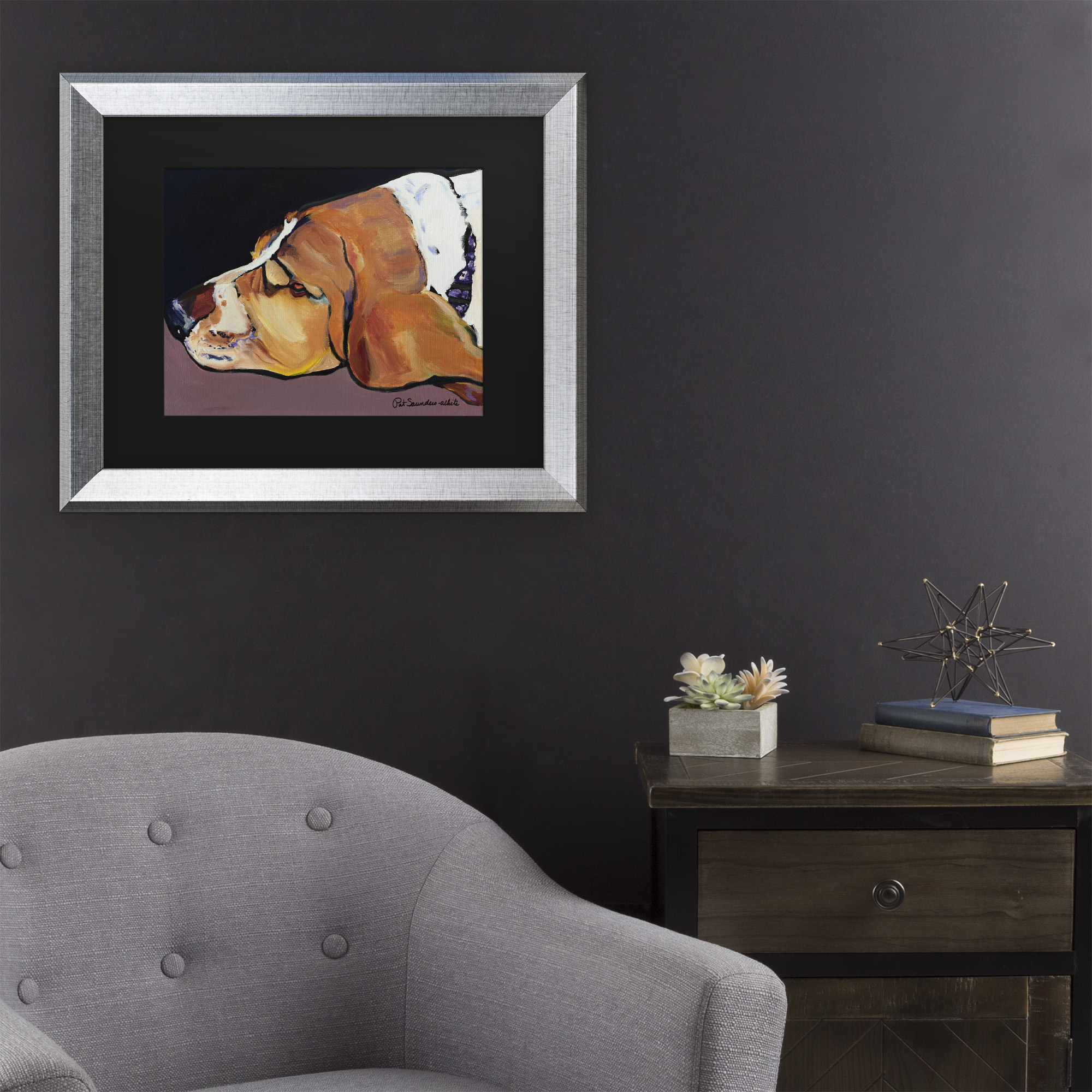 Trademark Fine Art 'Farley' Canvas Art by Pat Saunders-White