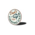 thumbnail image 4 of Fishing Club New Members Welcome Novelty Sign, Metal Wall Decor - 12" Round, 4 of 4