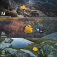 thumbnail image 7 of 2 Person Yellow 4 Season Waterproof Double Layer Camping Tent for Hiking Mountaineering Travel, 7 of 7