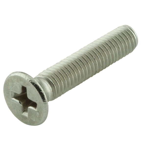 M4-0.7 X 50 Mm Phillips Flat Head Stainless Steel Machine Screw (2-Pack)