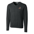 thumbnail image 2 of Men's Cutter & Buck Heather Charcoal Arizona State Sun Devils Lakemont Tri-Blend Big & Tall V-Neck Pullover Sweater, 2 of 3