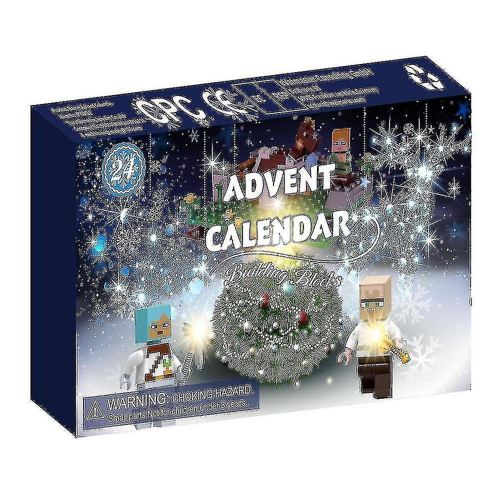 Christmas Advent Calendar Minecraft Building Blocks Figures Toy Xmas 24 Days Countdown Surprise Box Gift For Fans Kids Walmart