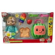 Jazwares CoComelon Eat Lunch with JJ Playset, 16 Pieces, Includes Plush, Doll Playsets