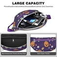 thumbnail image 4 of Fanny Pack Cute Halloween Icons Pattern Waist Pack Bag,Running Cross Bag,Waterproof Large Fanny Packs for Women Men for Travel Running Hiking Cycling, 4 of 6