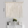 thumbnail image 3 of Clearance! Eeatig Tapestries Theme Large Macrame Wall Hanging Handmade Woven Boho Macrame Tapestry Wall Decor Art for Bedroom Living Room Art Studio Household Essentials Beige, 3 of 9