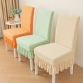 thumbnail image 2 of AIGIA Dining Chair Covers Stretch Parsons Chair Slipcover with Skirt Chair Covers for Dining Room Restaurant Banquet (1 Pack), 2 of 9