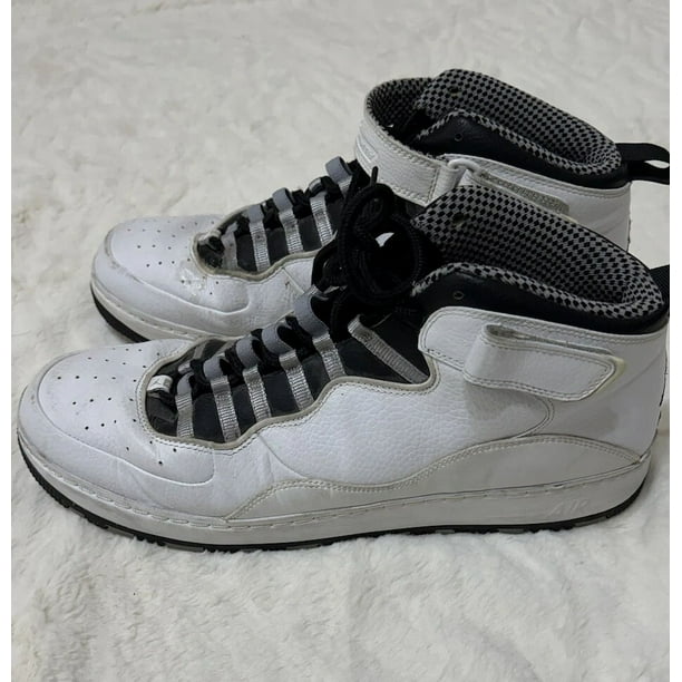 Ni - ke Size 16 -Ni - ke Air Jordan 10 Retro 2013 Steel Mens Basketball Sneakers Shoes Rare