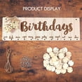thumbnail image 2 of Calendrier Perpétuel en Bois pour Décoration Intérieure Intemporelle et Célébration, Rappel d'Anniversaire Inoubliable, 2 of 6