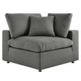thumbnail image 3 of Modway Commix 6-Piece Down Filled Overstuffed Sectional Sofa in Gray, 3 of 10