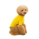 thumbnail image 3 of Camisa de color liso para mascotas, ropa de algodón a la moda para mascotas, disfraz de ocio para mascotas, pijama interior de peluche (amarillo, talla XL), 3 of 7