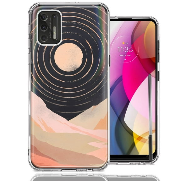 MUNDAZE For Motorola Moto G Stylus 2021 Desert Mountains Design Double Layer Phone Case Cover