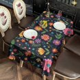 thumbnail image 2 of Pioneer Flower Floral Print Pattern Rectangle Tablecloth 60"x120", Waterproof Polyester Table Cloth, Wipeable Spillproof for Dining Camping Indoor Outdoor, 2 of 6