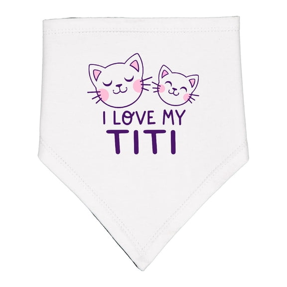 Inktastic I Love My Titi Baby Bandana Bib