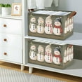 thumbnail image 2 of Yayeee Foldable Storage Basket for Shelves with Handles Waterproof Cloth Bins, Cute Snowmen, 2 of 7