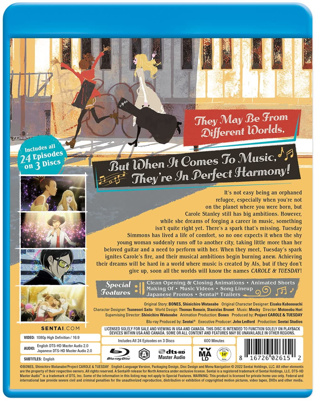 Sentai - Carole & Tuesday [BLU-RAY] - Walmart.com