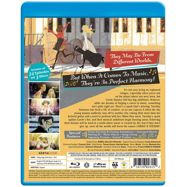 Sentai - Carole & Tuesday [BLU-RAY] - Walmart.com