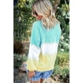 thumbnail image 3 of Sweatshirt Tie Dye pour Femmes Décontracté Léger Doux Confortable Ample Col Rond Tunique Grande Taille, 3 of 4
