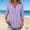 Purple, variant on Eyelet Tops for Women 3/4 Sleeve V Neck Button Down Henley Shirts Dressy Casual Loose Boho Blouses 2026