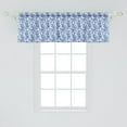 thumbnail image 2 of Ambesonne Blue Window Valance, Russian Gzhel Style Flora, 54" X 18", Cobalt Blue White, 2 of 3