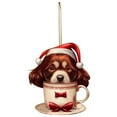 thumbnail image 2 of KCEHTA Dog Christmas Ornaments, Dog Ornaments for Christmas Tree, Cute Dog Themed Christmas Birthday Party Home Decorations for Family and Friends, 2 of 5