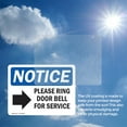 thumbnail image 6 of (2 Pack) Please Ring Door Bell For Service Sign, 6 of 7