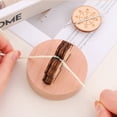 thumbnail image 3 of Wooden Desktop Flower Line Cutting Machine with Anti Slip Frame, Thread Cutters for Quilting, 3 of 6