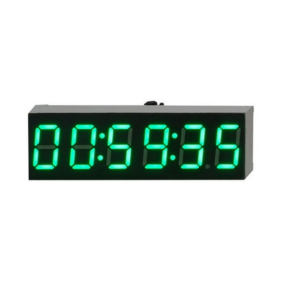 0.36 Inch 6-Bit Clock LED Digital Electronic Clock W Second Display Module Power Memory Brightness Adjustment -A