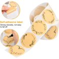 thumbnail image 3 of 500 Pieces Self Adhesive Kraft Paper Labels, 50mm Handmade Sticker, Round Gift Stickers, Jam Labels, Self-Adhesive Label for Cards Decor, 3 of 5