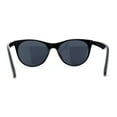thumbnail image 4 of Womens Classy Iconic Boyfriend Style Horn Rim Sunglasses All Black, 4 of 5
