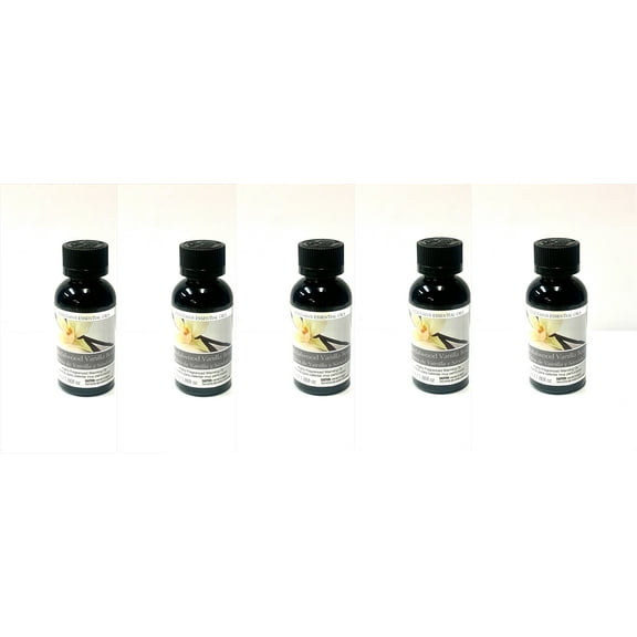 Hosley Set of 5, 55 ml Sandalwood Vanilla Bean Highly Scented Warming Oils