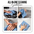thumbnail image 5 of RIVERSIDE 12 Pack Luxury Washcloths 12x12 with Soft Cotton 400 GSM Quick Dry and Absorbent for Face & Body - Electric Blue, 5 of 9