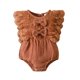 thumbnail image 1 of Gibobby Mamelucos para bebe niña de manga con volantes de encaje para niñas pequeñas, monos con para recién nacidos, ropa(Marrón, 6-12 Meses), 1 of 5