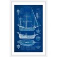 thumbnail image 2 of Marmont Hill "Ship Blueprint I" Framed Painting Print, 2 of 6